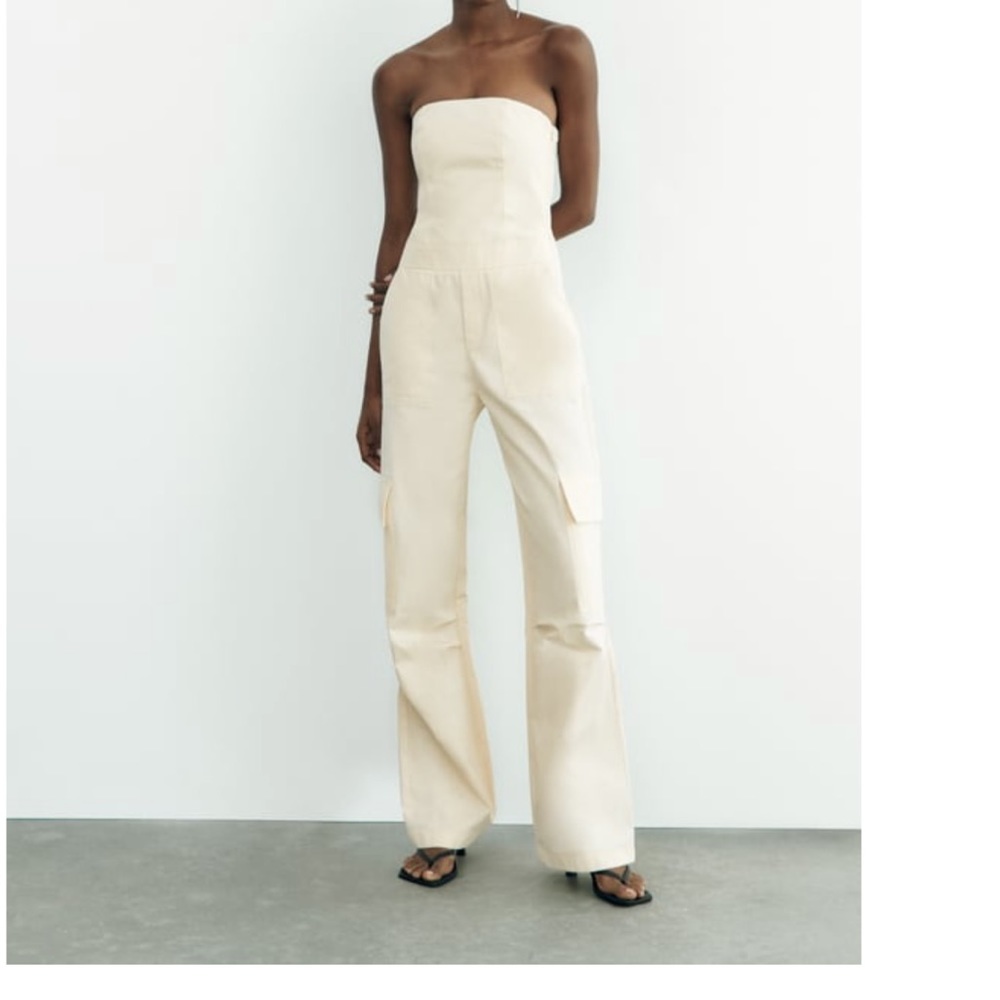Zara Cargo Jumpsuit NWT